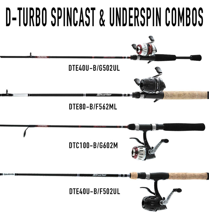 dam fighter pro combo t-spin Daiwa D-Turbo Spincast Rod/Reel Combo