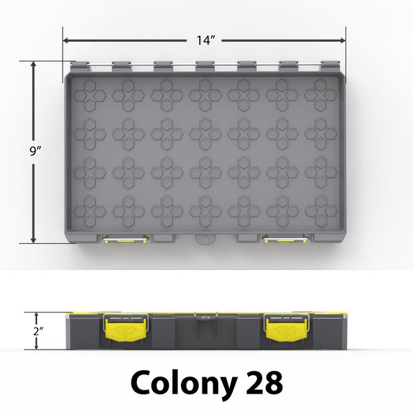 Buzbe Empty Colony 28 Modular Tackle Box